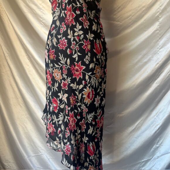 Jeunese floral halter asymmetrical dress - Picture 4 of 8